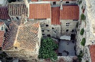Old-city tile roof view from Svete Duje